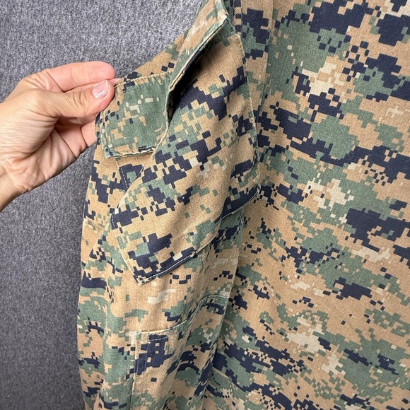 US Marines Shirt Mens Medium Regular Woodland MARPAT Camouflage Permethrin MCCUU - Picture 13 of 16